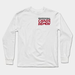 Professional Chaos Demon Work Layout Long Sleeve T-Shirt